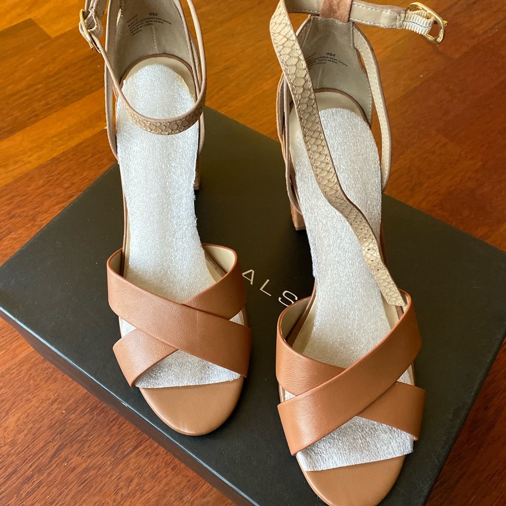 H by Halston ankle strap sandal.